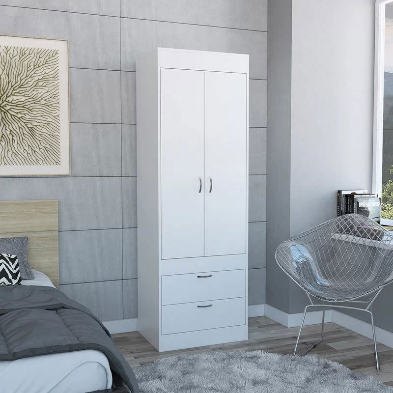 Wooden 2 Door Wardrobe -