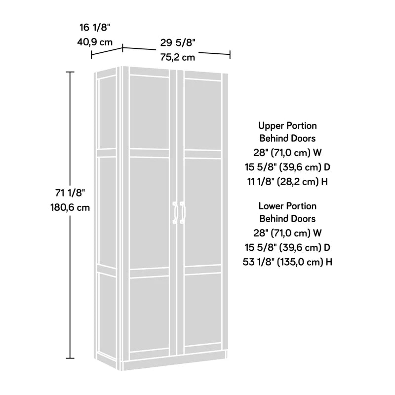 Wooden 2 Door Wardrobe -