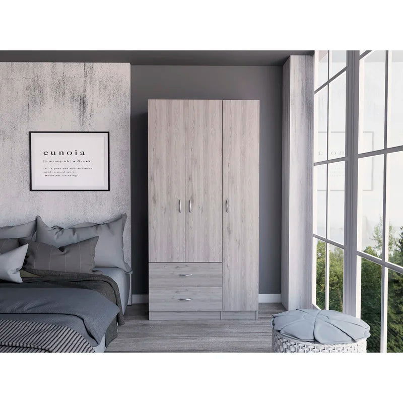 Wooden 3 Door Wardrobe -