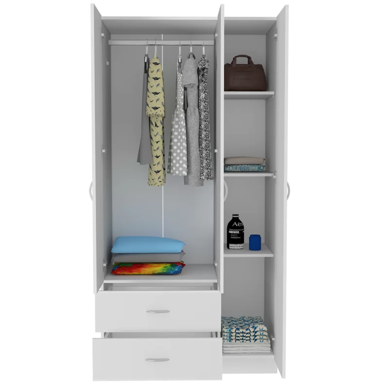 Wooden 3 Door Wardrobe -