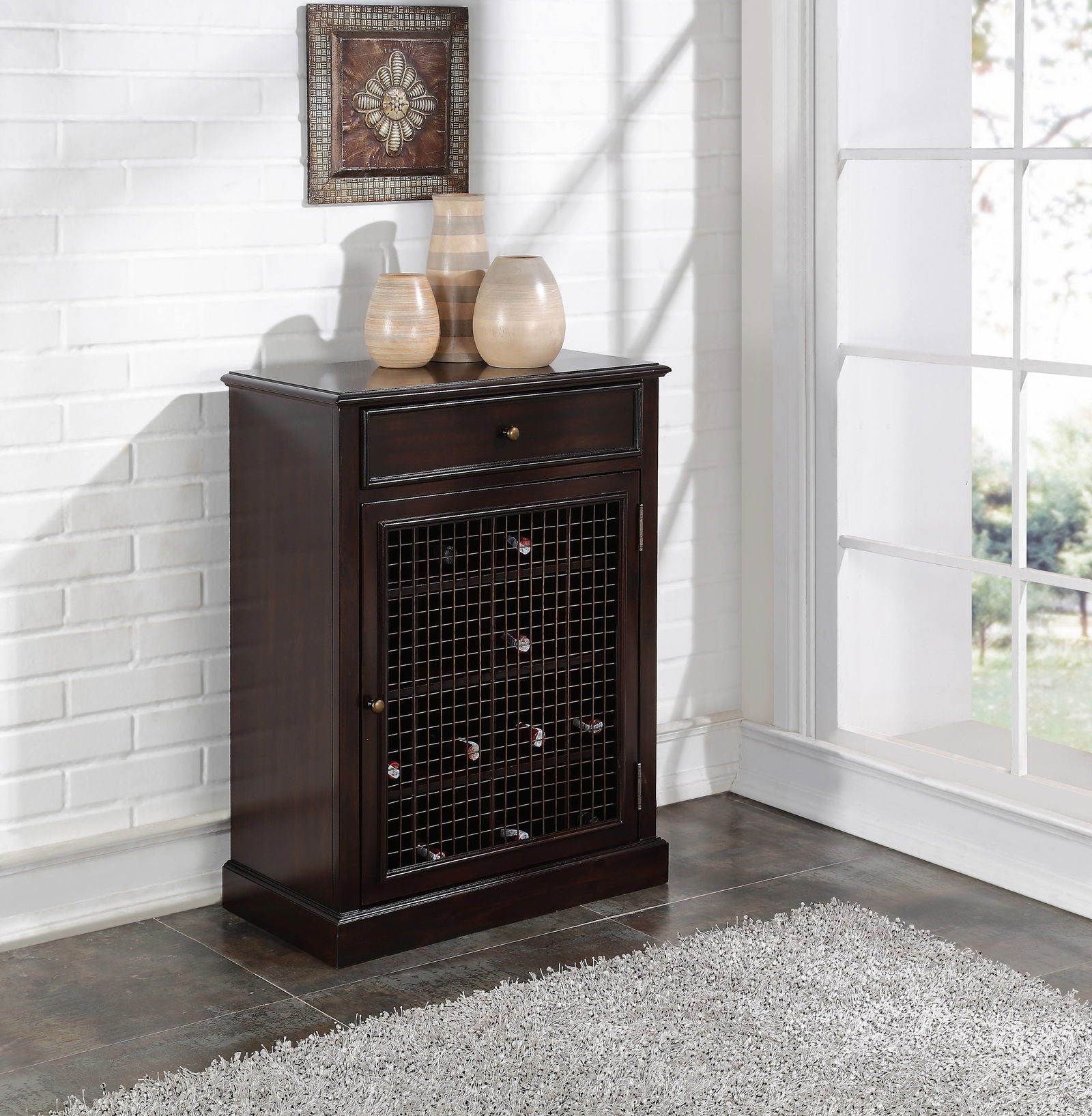 Wooden Bar Cabinet -