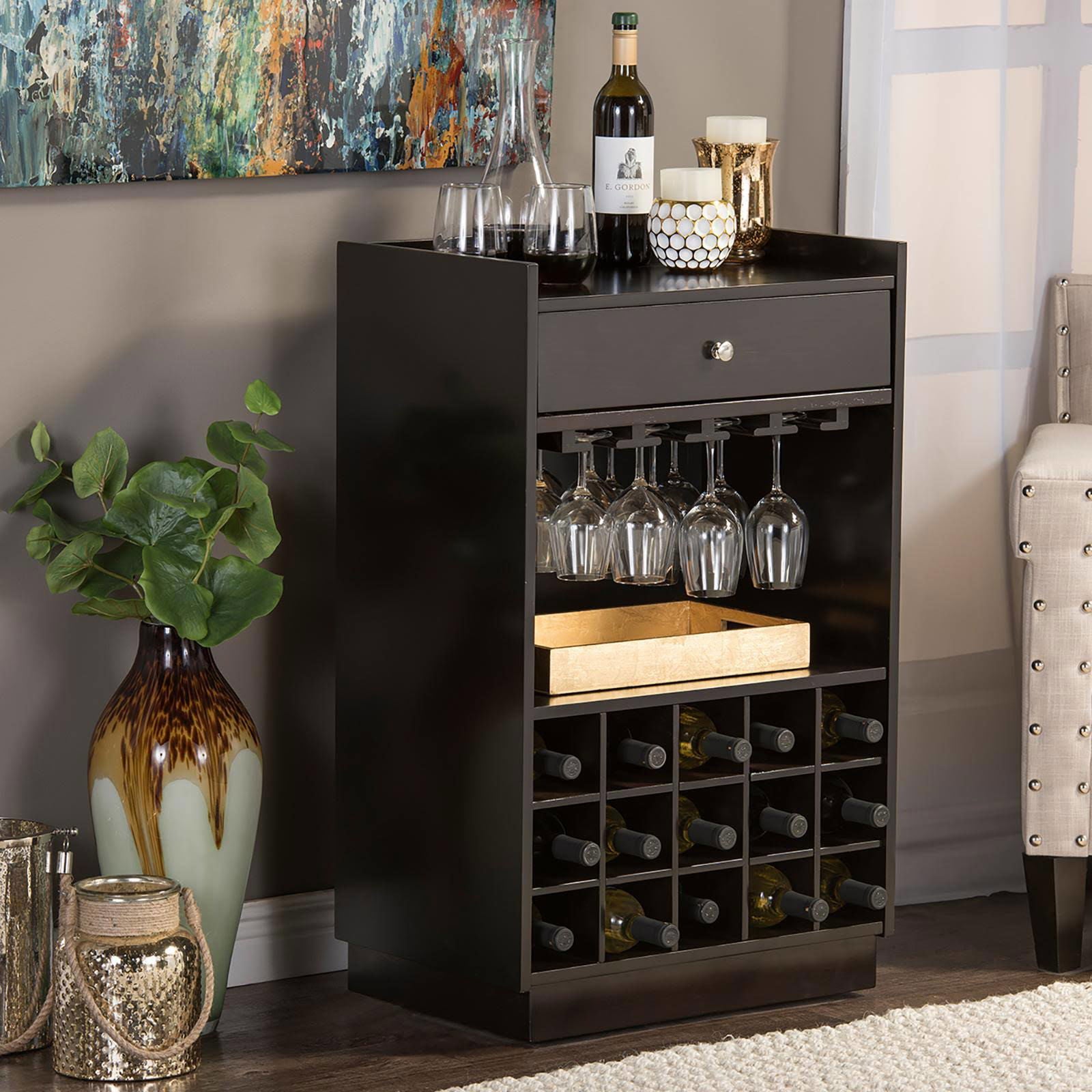 Wooden Bar Cabinet -