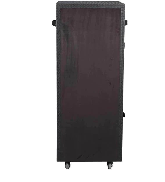 Wooden Bar Cabinet with Caster Wheel Base -