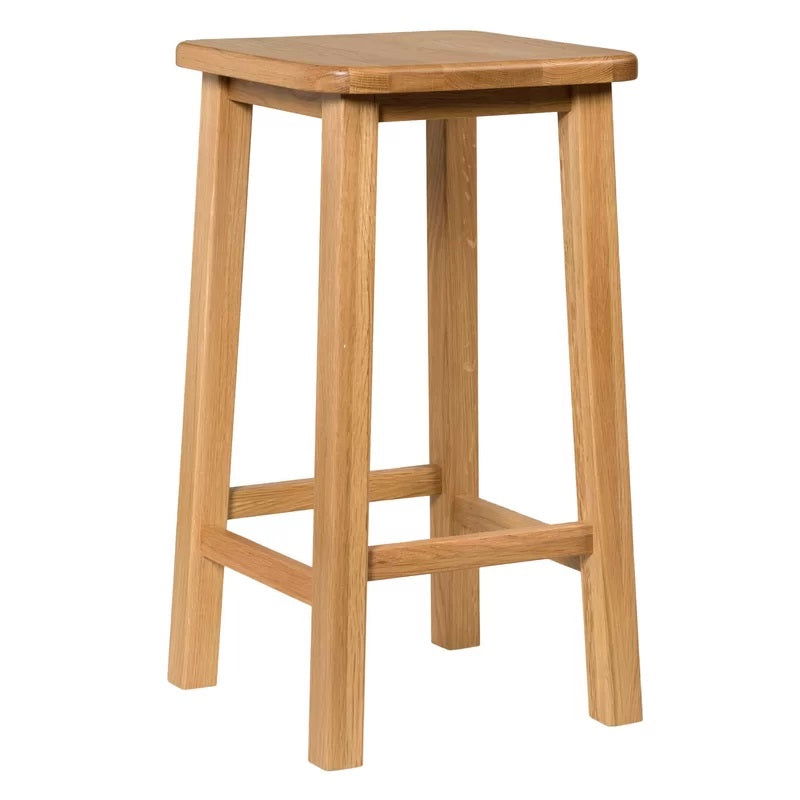 Wooden Bar Stools with Wooden Legs Base -