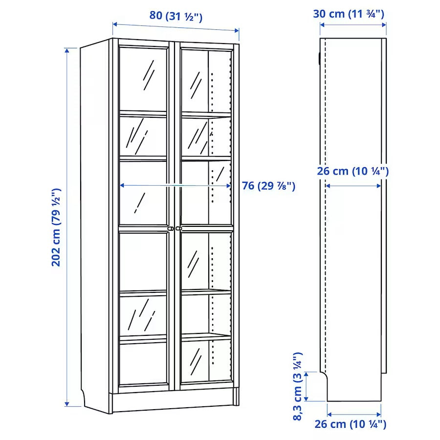 Wooden Book Shelf Cabinet & Storage -