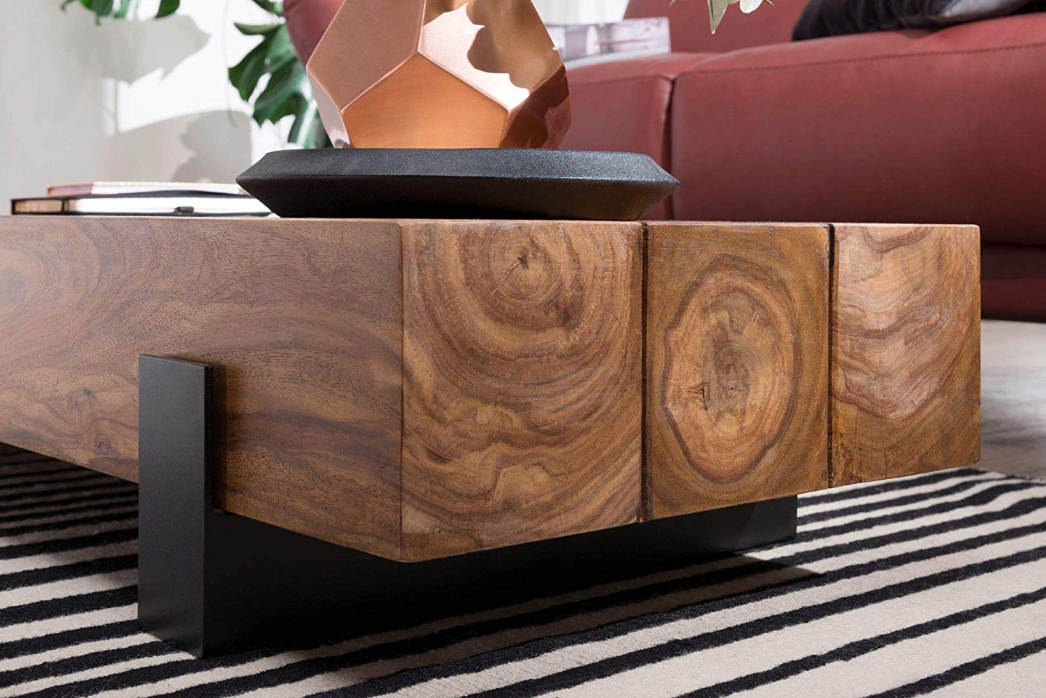 Wooden Centre Table with Natural Finish -