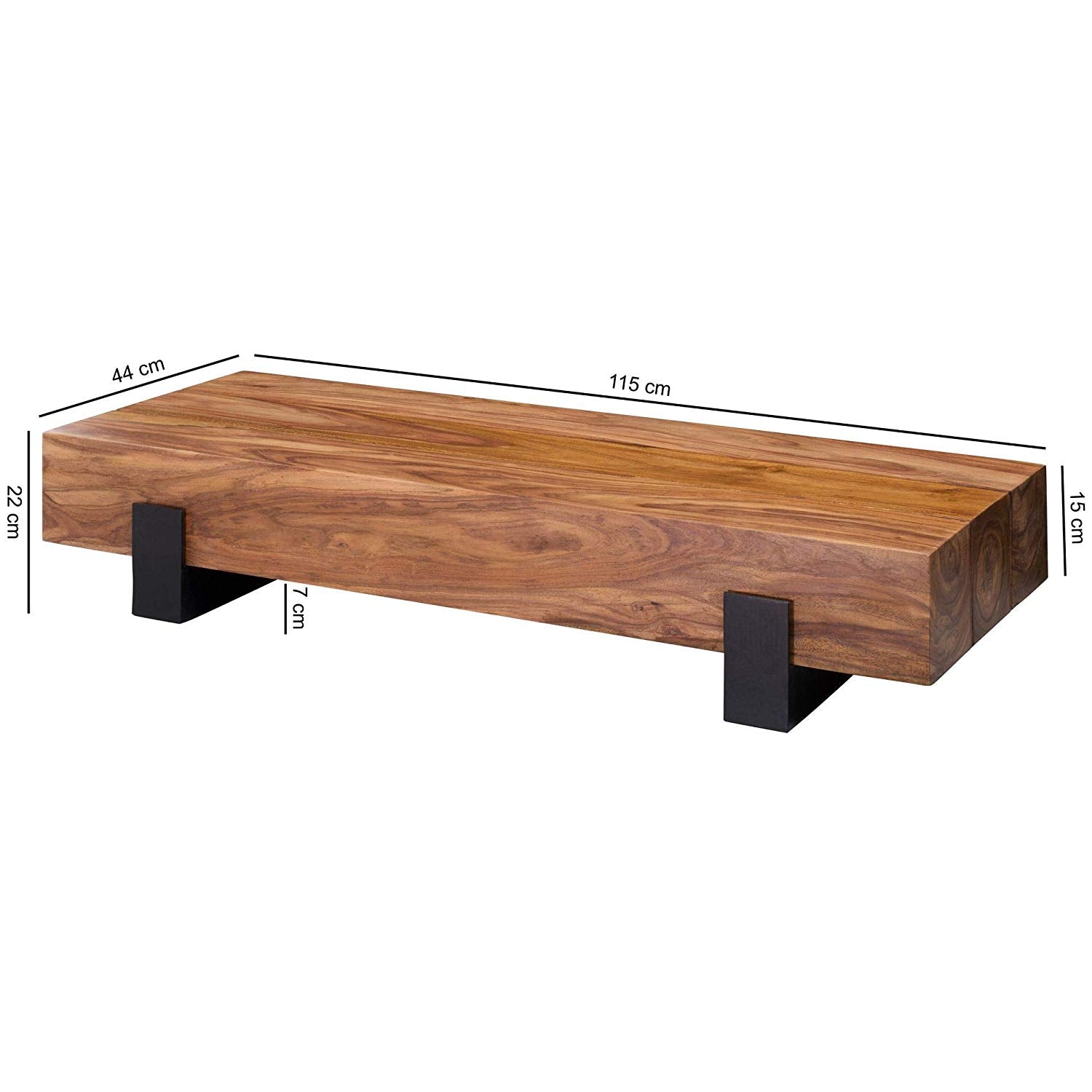 Wooden Centre Table with Natural Finish -