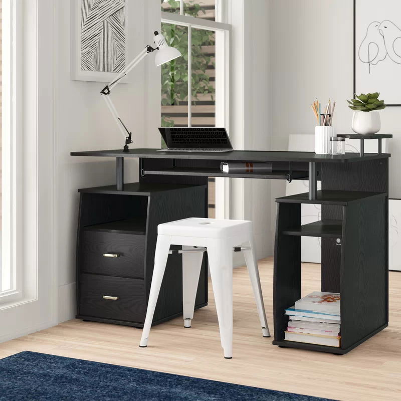 Wooden Computer Table with Laminated Board Top