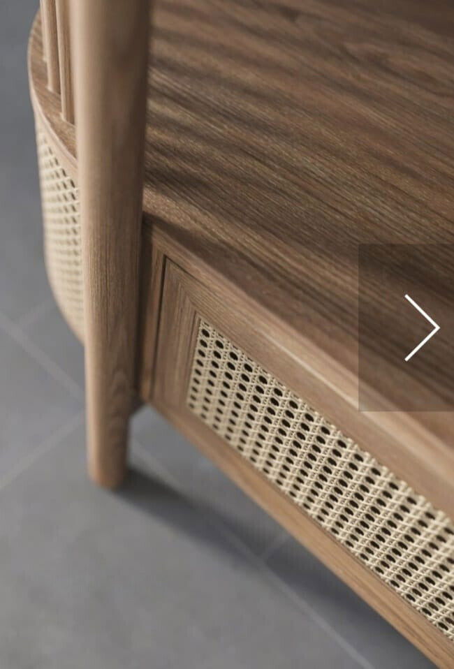 Wooden Console with Cane Work Furniture -