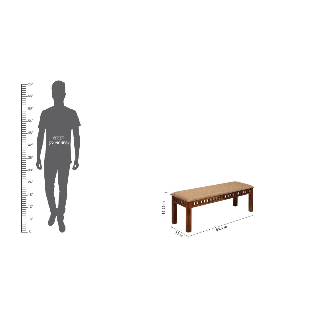 Wooden Dining Chairs Set of 4 with Dining Table -