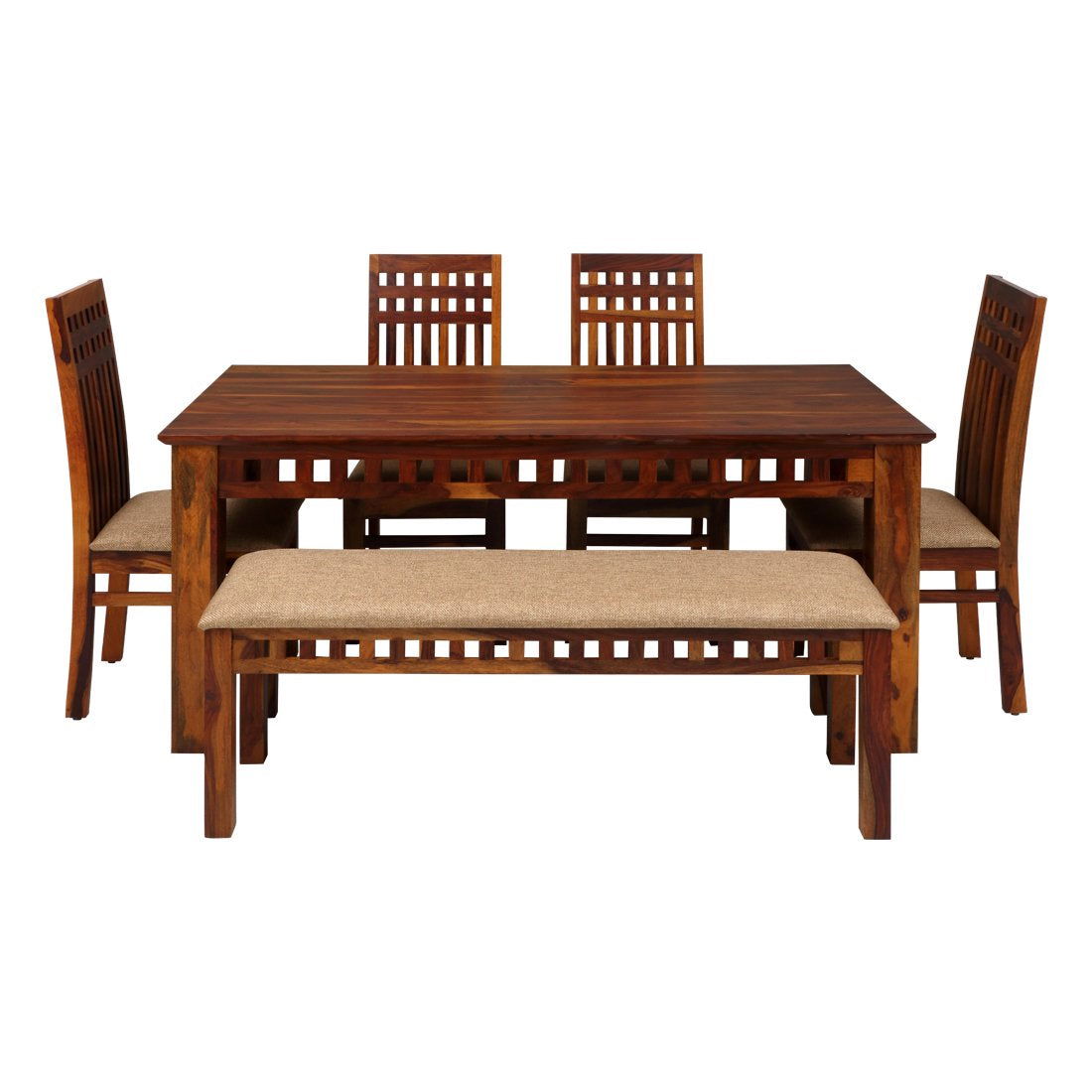 Wooden Dining Chairs Set of 4 with Dining Table -