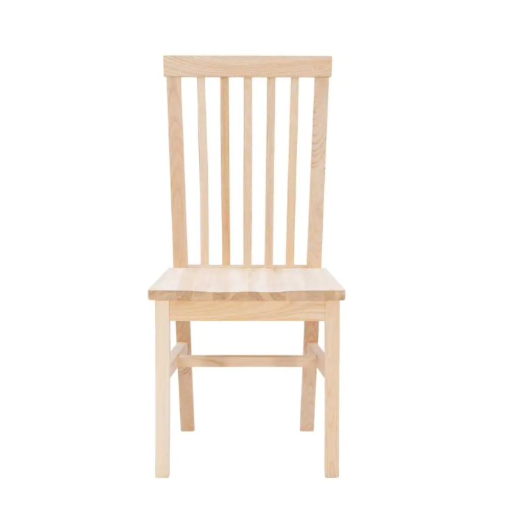 Wooden Dining Chairs with Wooden Frame Base -