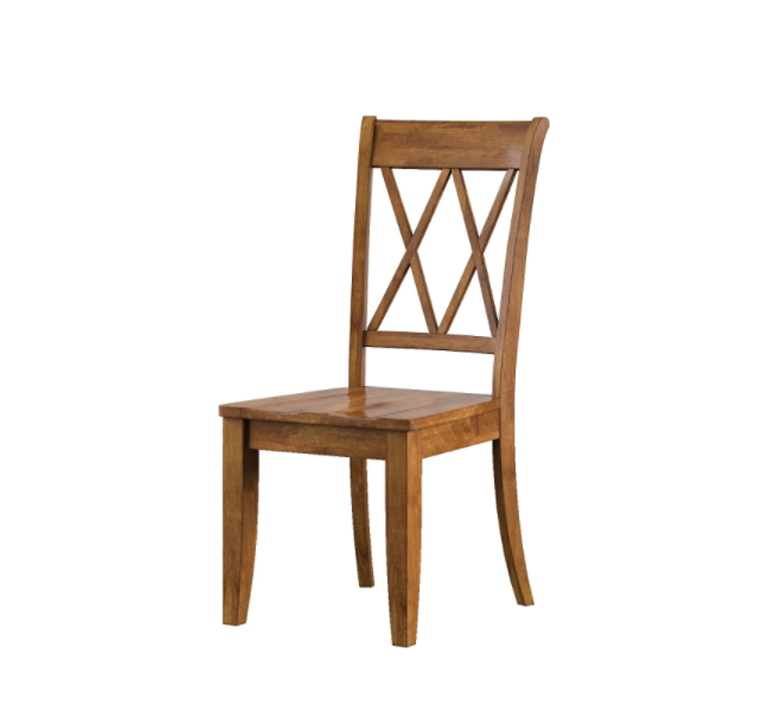 Wooden Dining Chairs with Wooden Frame Base -