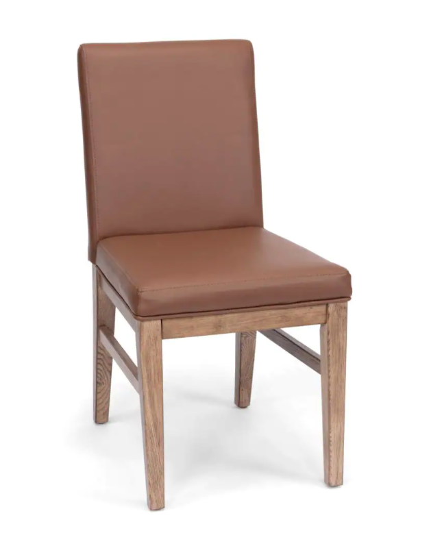 Wooden Dining Chairs with Wooden Frame Base -
