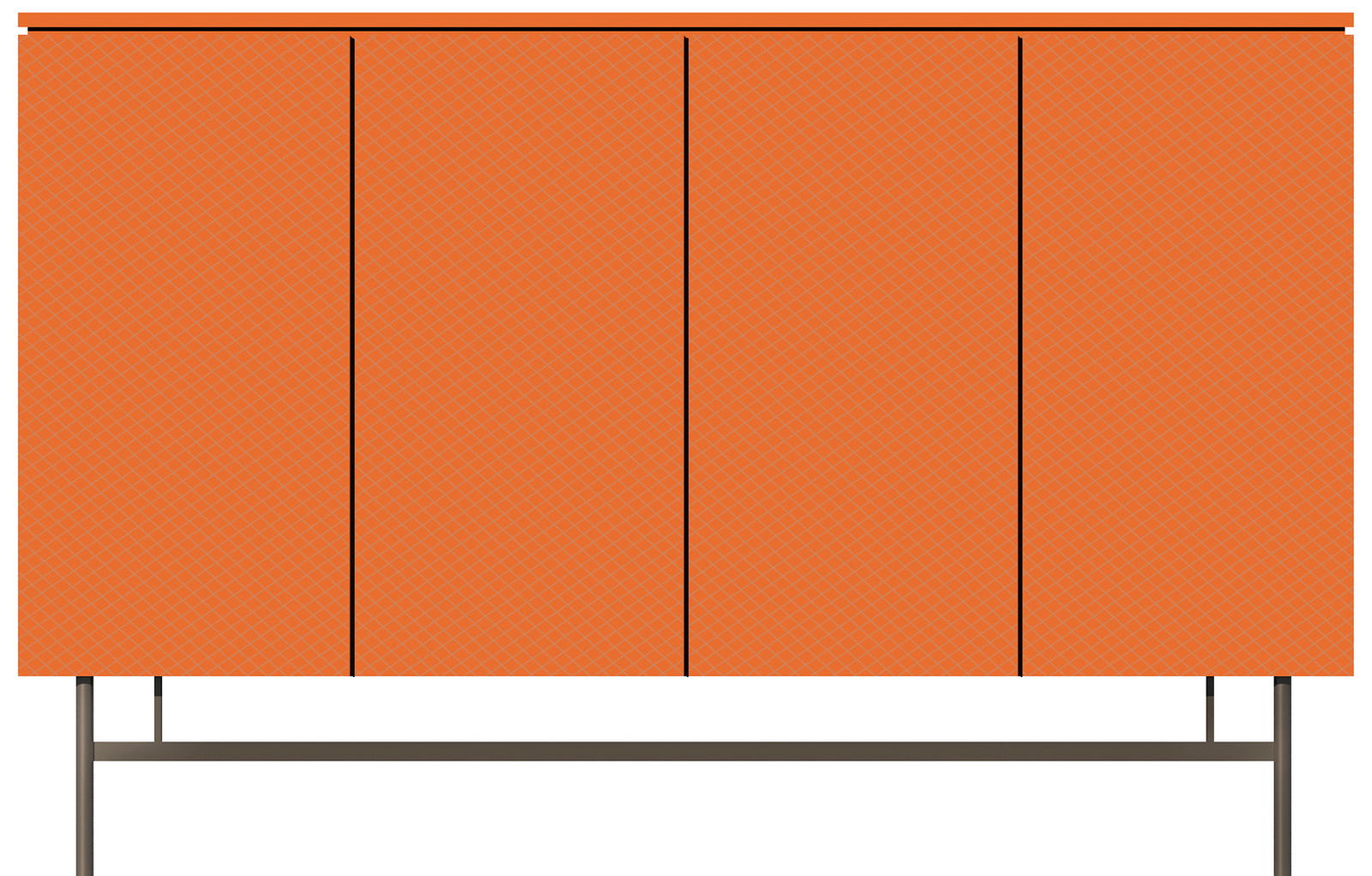 Wooden File Cabinets for Office with Metal Base -