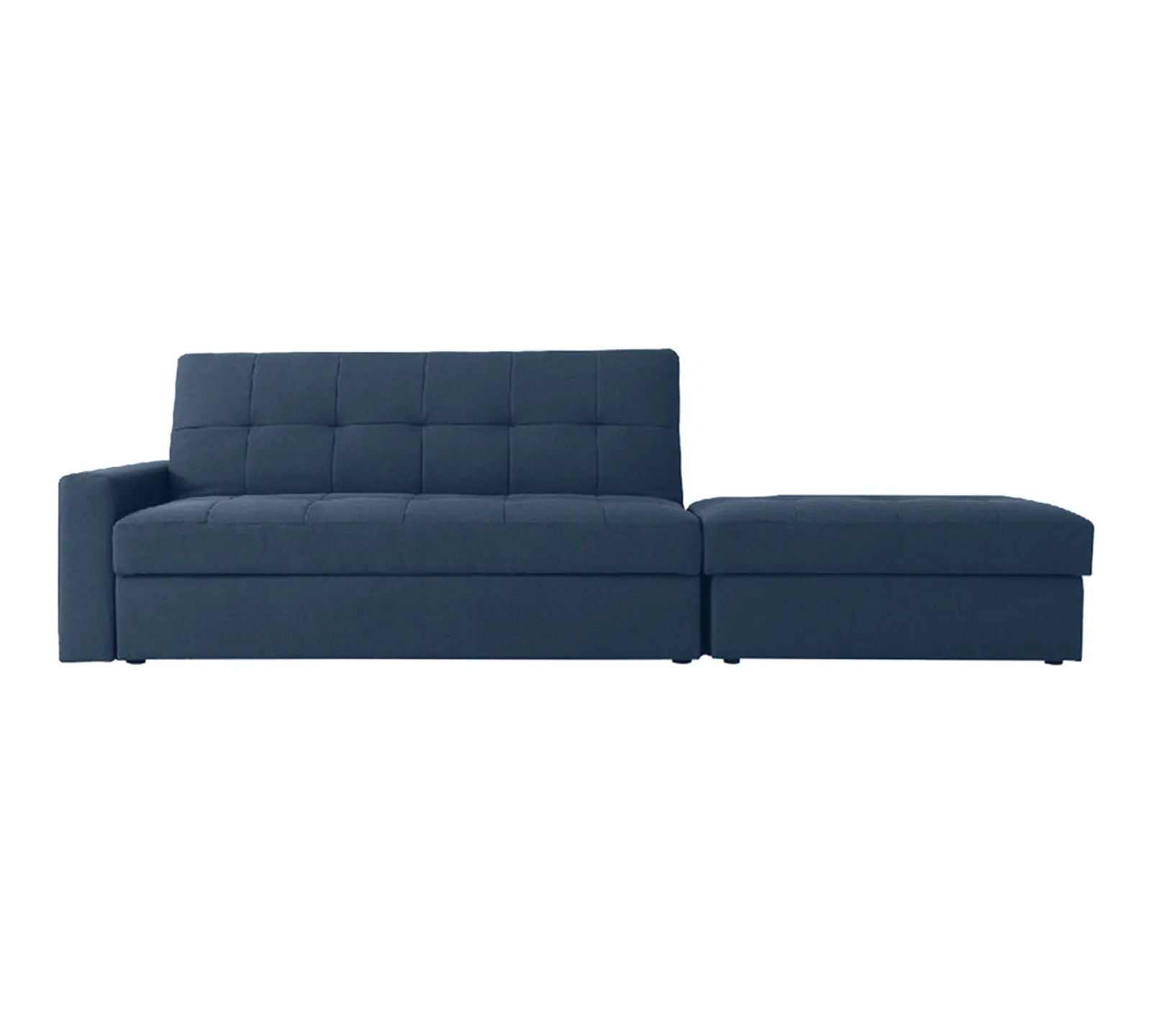 Wooden Frame Convertible Fabric Sofa Cum Bed -