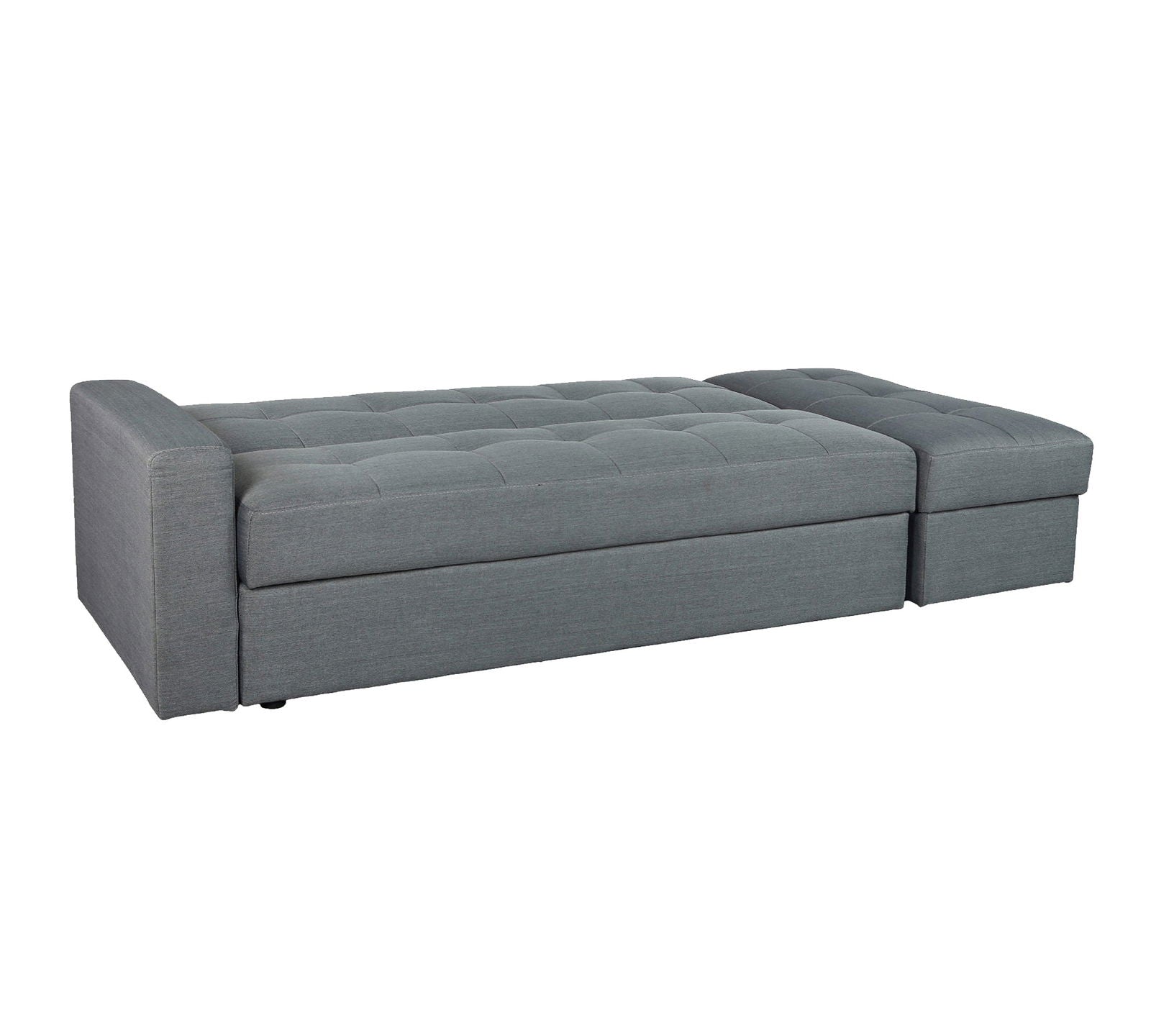 Wooden Frame Convertible Fabric Sofa Cum Bed -