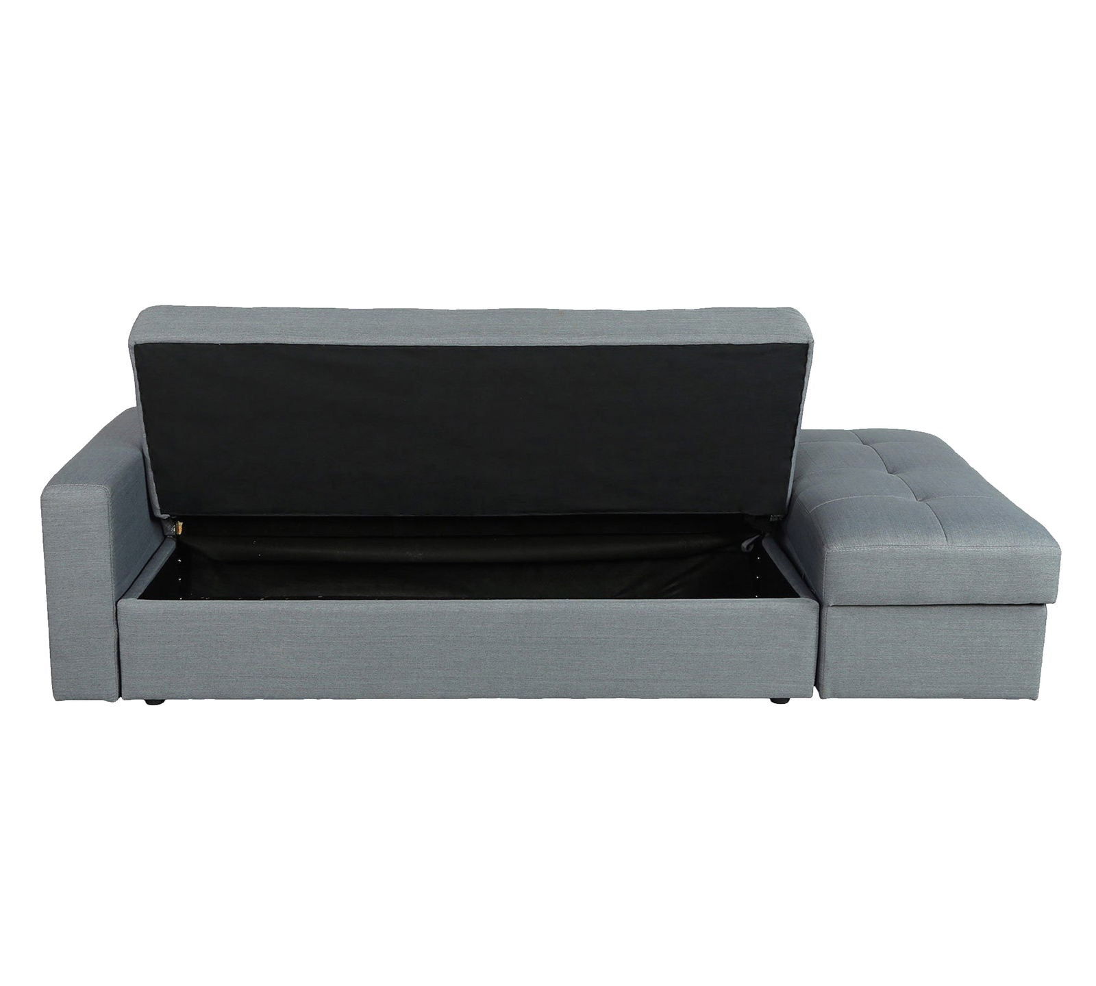 Wooden Frame Convertible Fabric Sofa Cum Bed -