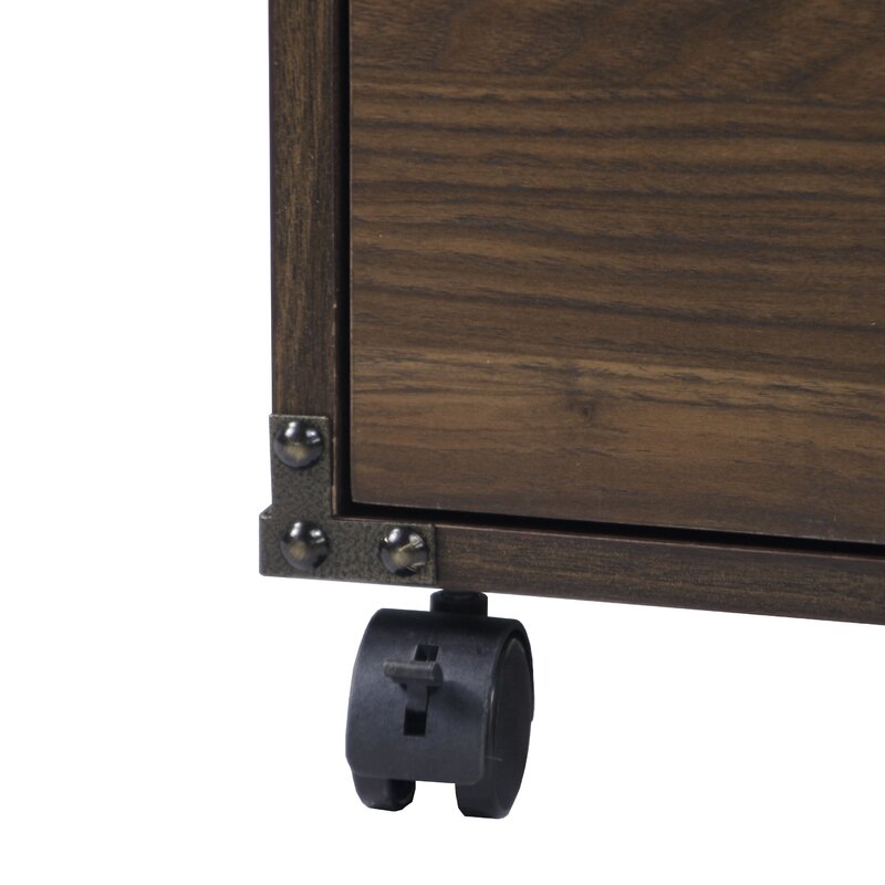 Wooden Frame Drawer & Pedestal with Wheel Base -