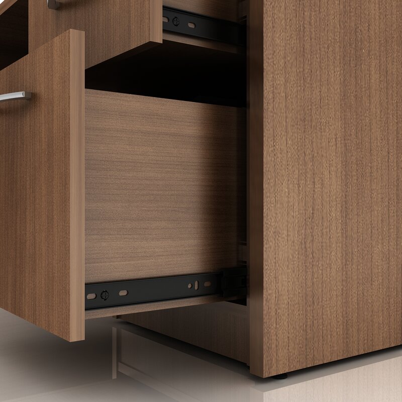 Wooden Frame Drawer & Pedestal with Wheel Base -
