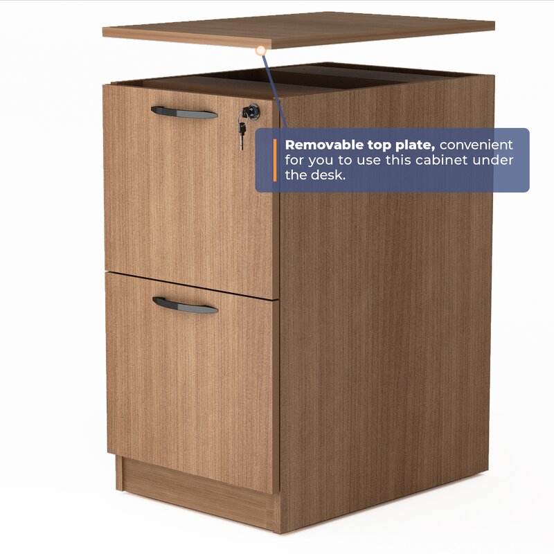 Wooden Frame Drawer & Pedestal with Wheel Base -