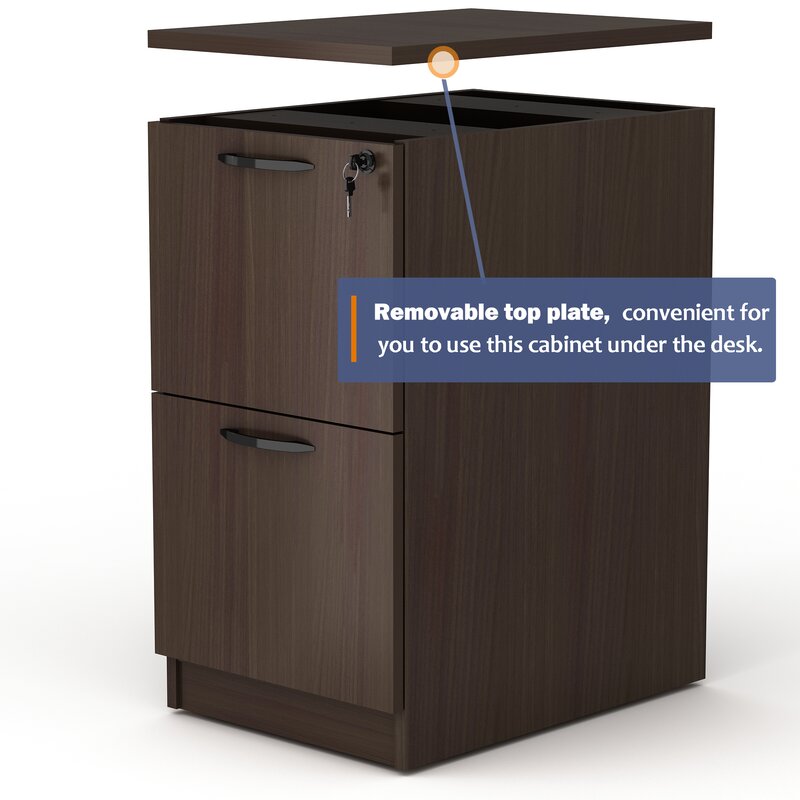 Wooden Frame Drawer & Pedestal with Wheel Base -