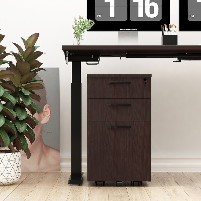 Wooden Frame Drawer & Pedestal with Wheel Base -