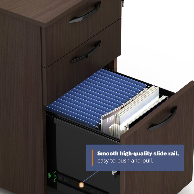 Wooden Frame Drawer & Pedestal with Wheel Base -