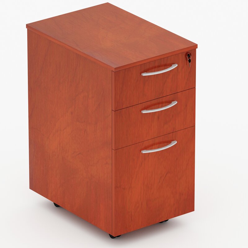 Wooden Frame Drawer & Pedestal with Wheel Base -