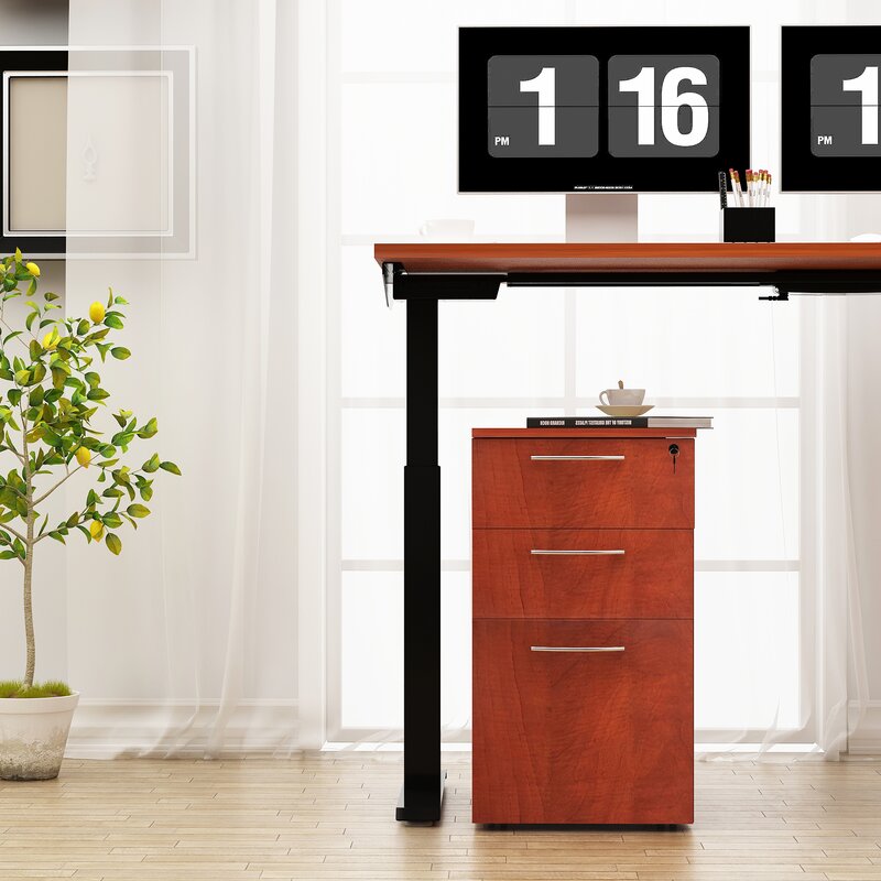 Wooden Frame Drawer & Pedestal with Wheel Base -