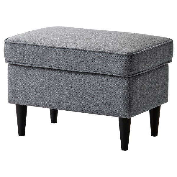 Wooden Frame Fabric Ottoman