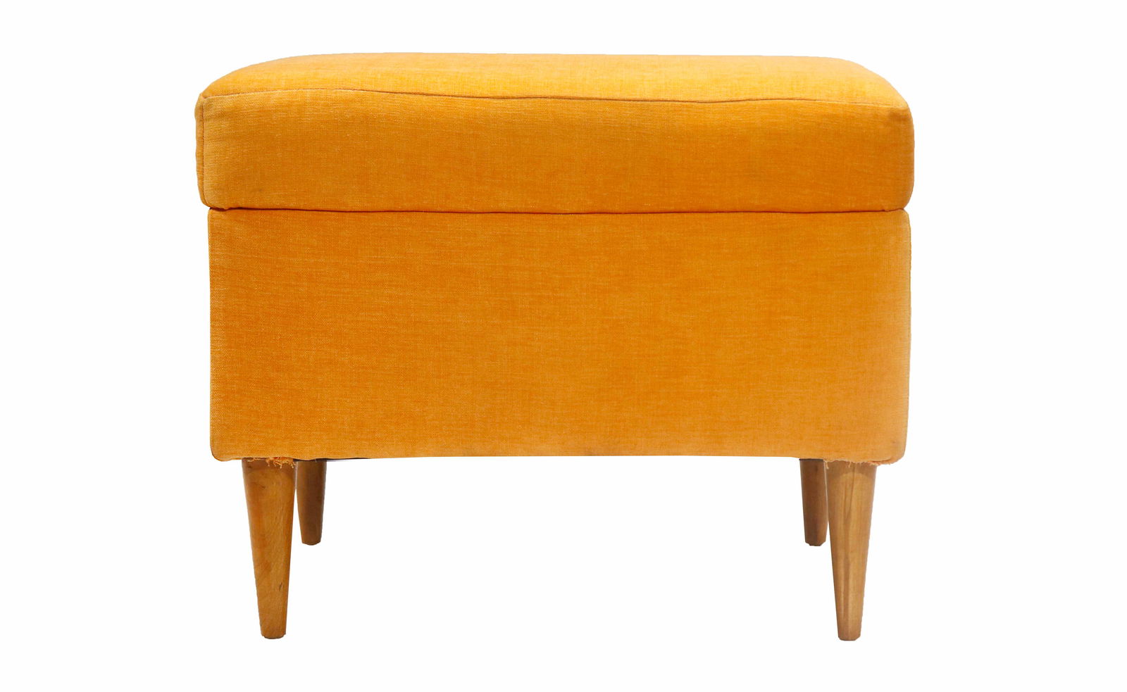 Wooden Frame Fabric Ottoman