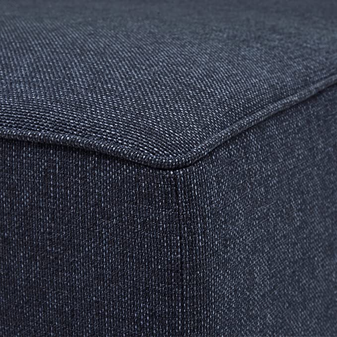 Wooden Frame Fabric Ottoman -