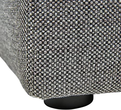 Wooden Frame Fabric Ottoman -