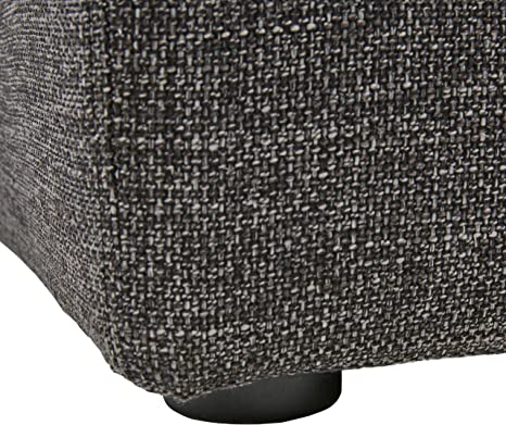 Wooden Frame Fabric Ottoman -