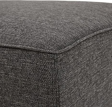 Wooden Frame Fabric Ottoman -