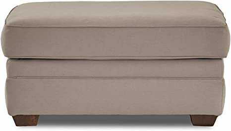 Wooden Frame Fabric Ottoman -