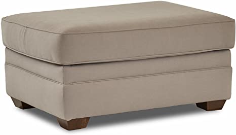 Wooden Frame Fabric Ottoman -