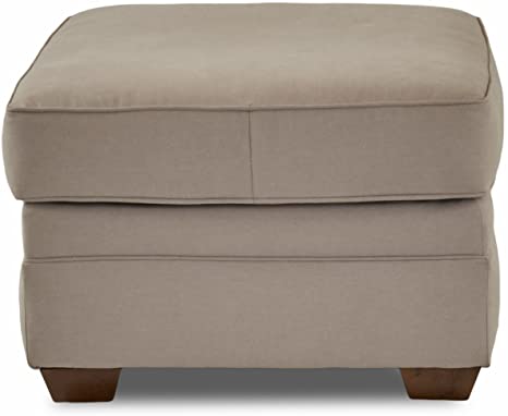 Wooden Frame Fabric Ottoman -
