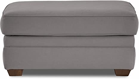 Wooden Frame Fabric Ottoman -