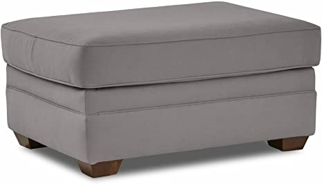 Wooden Frame Fabric Ottoman -