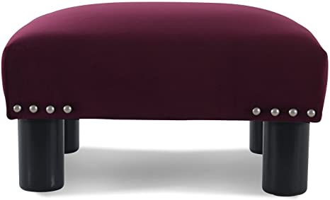 Wooden Frame Fabric Ottoman -