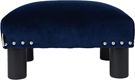 Wooden Frame Fabric Ottoman -