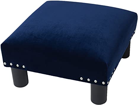 Wooden Frame Fabric Ottoman -