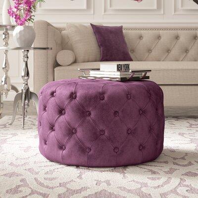 Wooden Frame Fabric Ottoman -