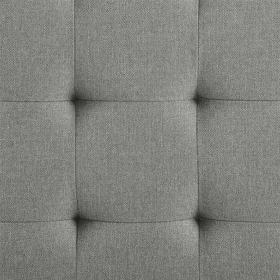 Wooden Frame Fabric Ottoman -