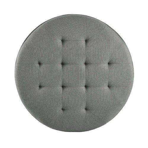 Wooden Frame Fabric Ottoman -