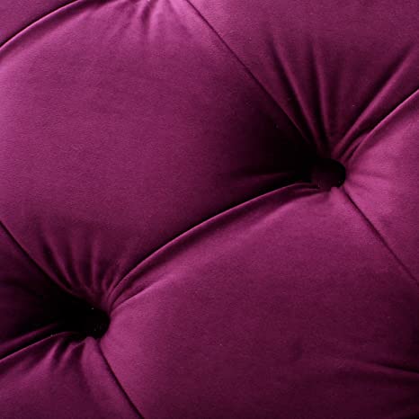 Wooden Frame Fabric Rectangle Ottoman -