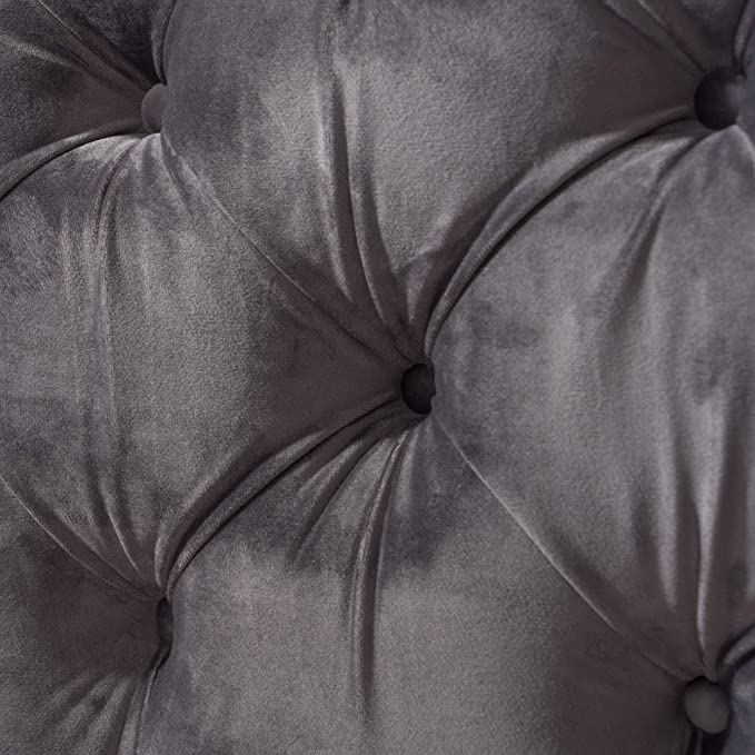 Wooden Frame Fabric Rectangle Ottoman -