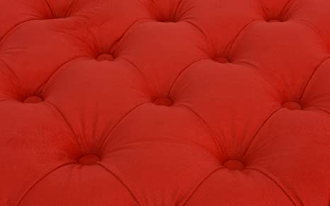 Wooden Frame Fabric Rectangle Ottoman -